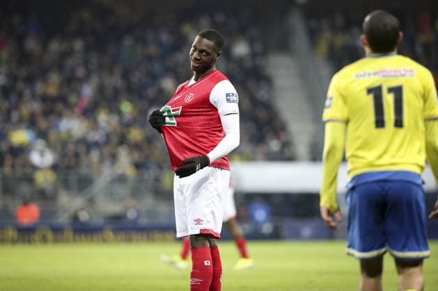 DARAMY MOHAMED 9 FOOTBALL : Fc Sochaux vs Stade De Reims - Coupe De France - 21 01 2024 ElyxandroCegarra Panoramic 