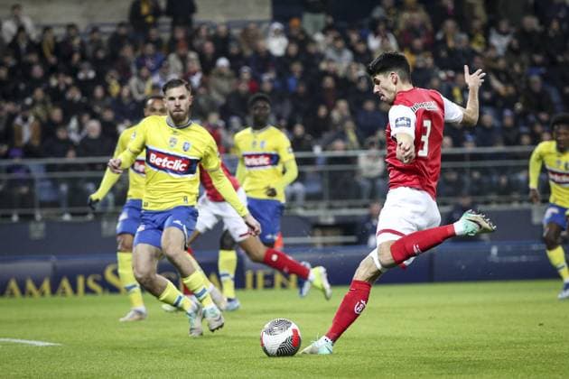 DE SMET THIBAULT 3 FOOTBALL : Fc Sochaux vs Stade De Reims - Coupe De France - 21 01 2024 ElyxandroCegarra Panoramic 