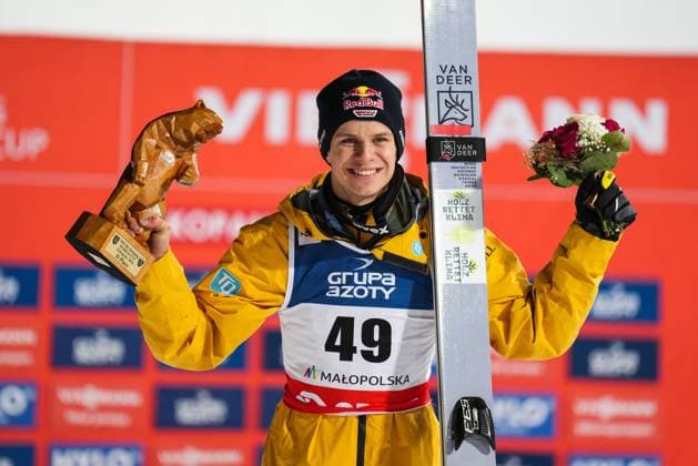 Bilder des Jahres 2024, Sport 01 Januar Sport Themen der Woche KW03 Sport Bilder des Tages RECORD DATE NOT STATED 21 01 24 Zakopane Wielka Krokiew Puchar Swiata w skokach narciarskich Konkurs Indywidualny n z: Andreas Wellinger FIS Ski jumping, Skispringen, Ski, nordisch World Cup Individual Competition Mateusz Januszek Newspix.pl --- Newspix.pl POLAND OUT!  MJ24012100058-10