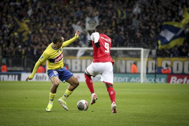 DARAMY MOHAMED 9 FOOTBALL : Fc Sochaux vs Stade De Reims - Coupe De France - 21 01 2024 ElyxandroCegarra Panoramic 