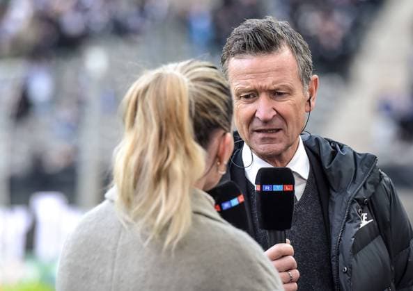Fussball 2. Bundesliga, Hertha BSC - Fortuna Duesseldorf 21.01.2024, xdanx, Fussball 2. Bundesliga, Hertha BSC - Fortuna Duesseldorf, v.l. Geschäftsführer Thomas E. Herrich (Hertha BSC) im Interview bei RTL (DFL DFB REGULATIONS PROHIBIT ANY USE OF PHOTOGRAPHS as IMAGE SEQUENCES and or QUASI-VIDEO) Foto: Daniel Lakomski Mix1 Berlin Olympiastadion Berlin Berlin Deutschland (DE) Copyright: xDanielxLakomskix