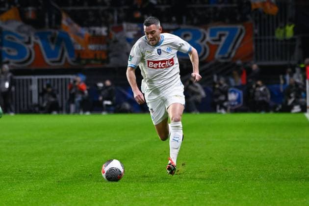 Jonathan CLAUSS ( Olympique Marseille ) during the French Cup match between Stade Rennais FC and Olympique de Marseille at Roazhon Park on January 21, 2024 in Rennes, France. ( Photo by federico pestellini panoramic ) - FOOTBALL : Rennes vs Marseille - Coupe de France - 21 01 2024 FedericoPestellini Panoramic 