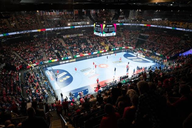 MEN S EHF EURO 2024, Norwegen vs. Daenemark, 21.01.2024 MEN S EHF EURO 2024, Hauptrunde, Norwegen vs. Daenemark, 21.01.2024, Barclays Arena Copyright: xBEAUTIFULxSPORTS Mohwinkelx