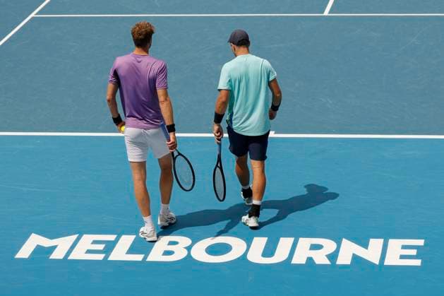 Yannick Hanfmann Dominik Koepfer, Herren DoppelAustralian Open 2024, Melbourne Park, Melbourne, Victoria, Australia. Copyright: xJuergenxHasenkopfx