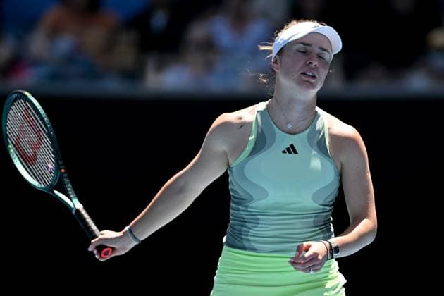 TENNIS AUSTRALIAN OPEN, Elina Svitolina of Ukraine during her 4th round match against Linda Noskova of Czech Republic on Day 9 of the 2024 Australian Open at Melbourne Park in Melbourne, Monday, January 22, 2024. ( NO ARCHIVING, EDITORIAL USE ONLY, NO USE IN BOOKS WITHOUT CONSENT MELBOURNE VICTORIA AUSTRALIA  Copyright: xLUKASxCOCHx 20240122001892117481