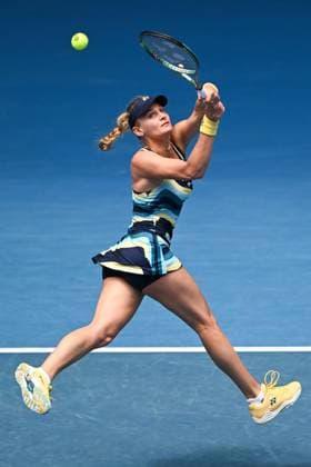 Dayana Yastremska (UKR) during her fourth round match Australian Open, Day Nine, Tennis, Melbourne Park, Melbourne, Australia - 22 Jan 2024  Copyright: xJamesxGourley Shutterstockx 14306291aw