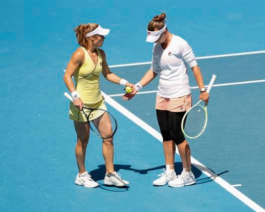 Barbora Krejcikova Laura Siegemund, Damen Doppel, Australian Open 2024, Melbourne Park, Melbourne, Victoria, Australia. Copyright: xJuergenxHasenkopfx