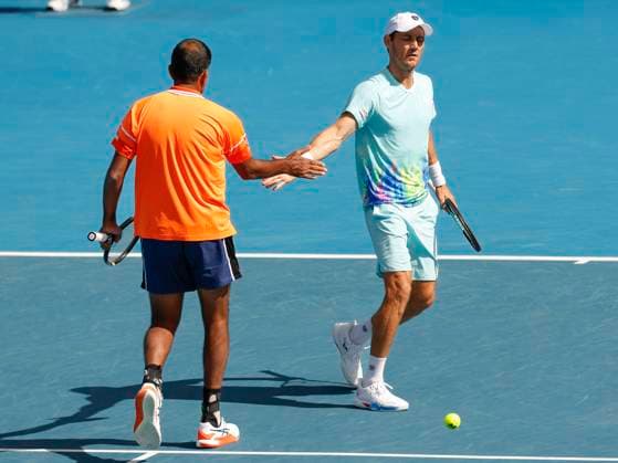 Rohan Bopanna Matthew Ebden, Herren Doppel, Australian Open 2024, Melbourne Park, Melbourne, Victoria, Australia. Copyright: xJuergenxHasenkopfx