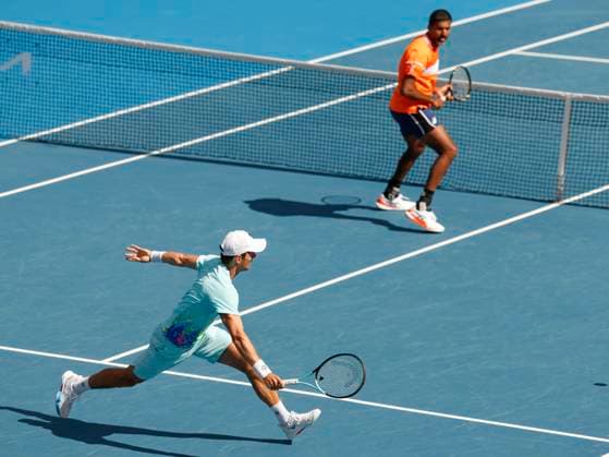 Rohan Bopanna Matthew Ebden, Herren Doppel, Australian Open 2024, Melbourne Park, Melbourne, Victoria, Australia. Copyright: xJuergenxHasenkopfx