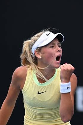 2024 Australian Open - Melbourne Ksenia Efremova (FRA) during her third juniors round match at the 2024 Australian Open at Melbourne Park in Melbourne, Australia, on January 22, 2024. Photo by Corinne Dubreuil ABACAPRESS.COM Melbourne Austria  Copyright: xDubreuilxCorinne ABACAx