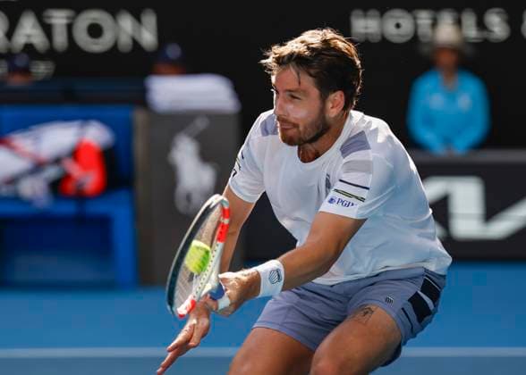 Cameron Norrie, Australian Open 2024, Melbourne Park, Melbourne, Victoria, Australia. Copyright: xJuergenxHasenkopfx