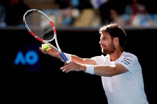 Cameron Norrie, Australian Open 2024, Melbourne Park, Melbourne, Victoria, Australia. Copyright: xJuergenxHasenkopfx