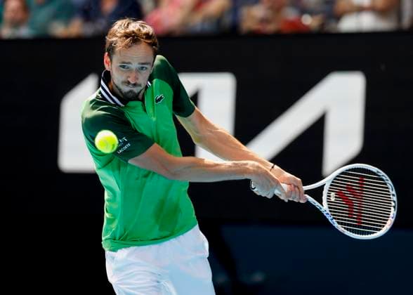 Daniil Medvedev, Australian Open 2024, Melbourne Park, Melbourne, Victoria, Australia. Copyright: xJuergenxHasenkopfx