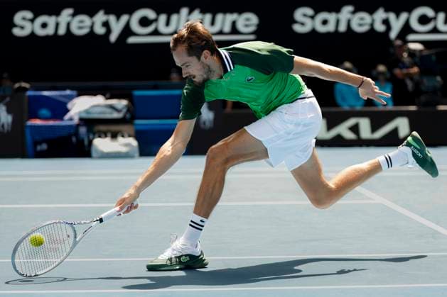 Daniil Medvedev, Australian Open 2024, Melbourne Park, Melbourne, Victoria, Australia. Copyright: xJuergenxHasenkopfx