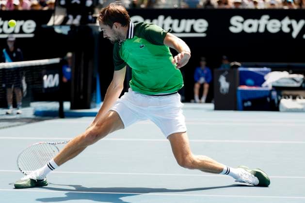 Daniil Medvedev, Australian Open 2024, Melbourne Park, Melbourne, Victoria, Australia. Copyright: xJuergenxHasenkopfx