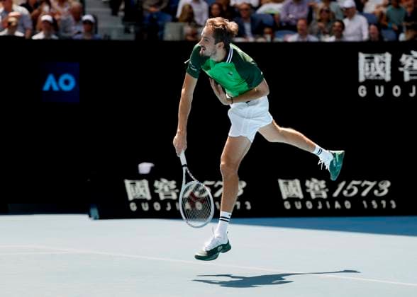 Daniil Medvedev, Australian Open 2024, Melbourne Park, Melbourne, Victoria, Australia. Copyright: xJuergenxHasenkopfx