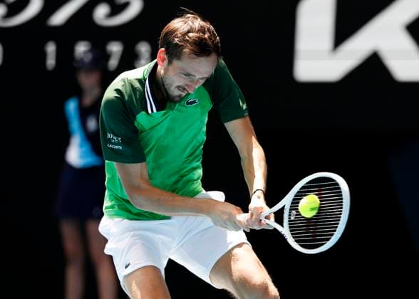 Daniil Medvedev, Australian Open 2024, Melbourne Park, Melbourne, Victoria, Australia. Copyright: xJuergenxHasenkopfx