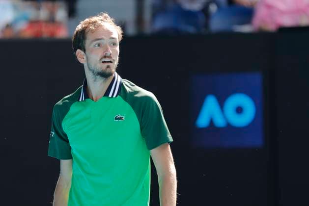 22nd January 2024; Melbourne Park, Melbourne, Victoria, Australia; Australian Open Tennis Championship Day 9; Daniil Medvedev in action during the round four singles match against Nuno Borges (POR)  ActionPlus12600663 NaFoto