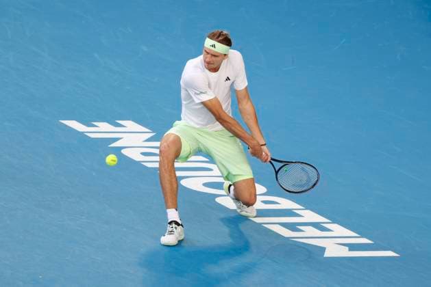 22nd January 2024; Melbourne Park, Melbourne, Victoria, Australia; Australian Open Tennis Championship Day 9; Alexander Zverev (GER) Cameron Norrie (GBR) in action during the round four singles match against Alexander Zverev (GER)  ActionPlus12600691 NaFoto