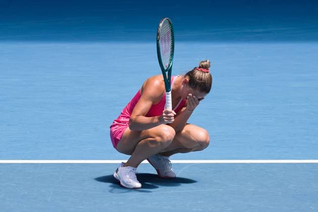 Tennis 2024: Australian Open Day 10 January 23, 2024: MARTA KOSTYUK of Ukraine in action against 4th seed COCO GAUFF of the USA on Rod Laver Arena in a Women s Singles Quarterfinals match on day 10 of the 2024 Australian Open in Melbourne, Australia. Sydney Low Cal Media(Credit Image: Â Sydney Low Cal Sport Media) California USA EDITORIAL USE ONLY Copyright: xx ZUMA-20240123_faf_c04_002.jpg SydneyxLowx csmphotothree226131