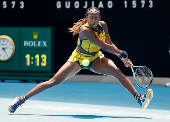 Coco Gauff, Australian Open 2024, Melbourne Park, Melbourne, Victoria, Australia. Copyright: xJuergenxHasenkopfx
