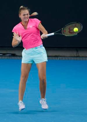 Yuliya Perapekhina Asylzhan Arystanbekova, Maedchen Doppel GD, Australian Open 2024, Melbourne Park, Melbourne, Victoria, Australia. Copyright: xJuergenxHasenkopfx