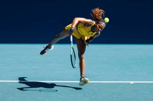 Coco Gauff, Australian Open 2023, Melbourne Park, Melbourne, Victoria, Australia. Copyright: xJuergenxHasenkopfx