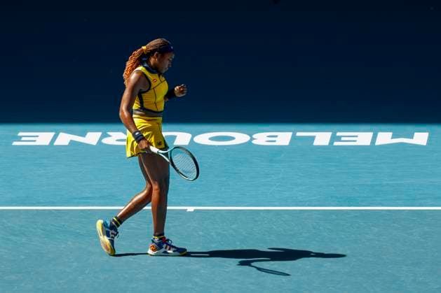 Coco Gauff, Australian Open 2023, Melbourne Park, Melbourne, Victoria, Australia. Copyright: xJuergenxHasenkopfx