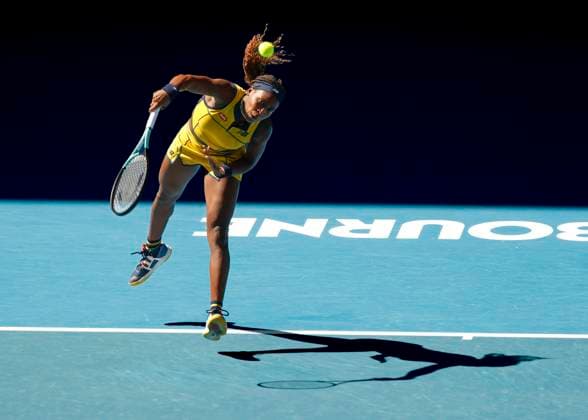 Coco Gauff, Australian Open 2023, Melbourne Park, Melbourne, Victoria, Australia. Copyright: xJuergenxHasenkopfx