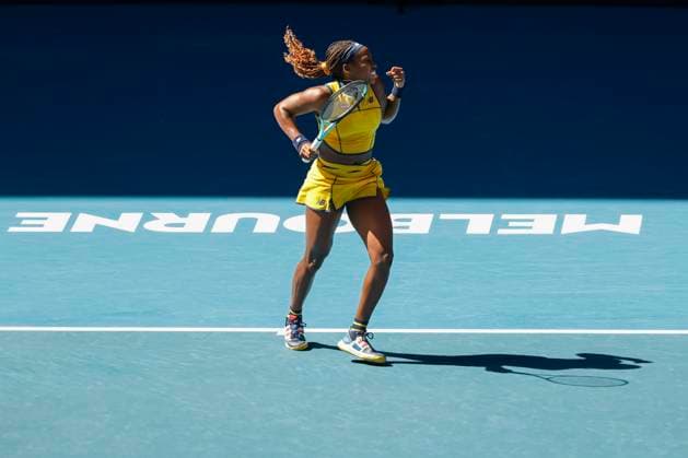 Coco Gauff, Australian Open 2023, Melbourne Park, Melbourne, Victoria, Australia. Copyright: xJuergenxHasenkopfx