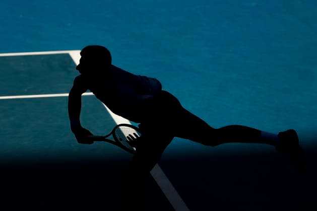 Novak Djokovic (SRB) Silhouette, Australian Open 2023, Melbourne Park, Melbourne, Victoria, Australia. Copyright: xJuergenxHasenkopfx
