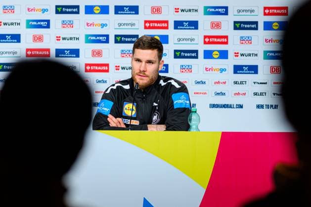 Koeln, Deutschland: Handball EM 2024 - Hauptrunde - Deutschland - Media Day Johannes Golla (Deutschland) Köln Lanxess Arena Deutschland