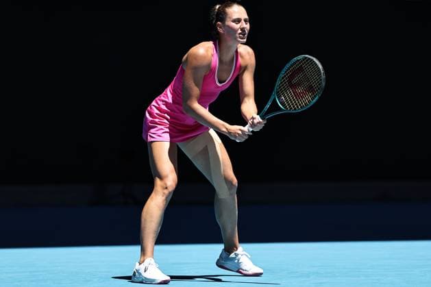 Marta Kostyuk, UKR, during quarter-finals of 2024 Australian Open in Melbourne, 23 01 2023; -