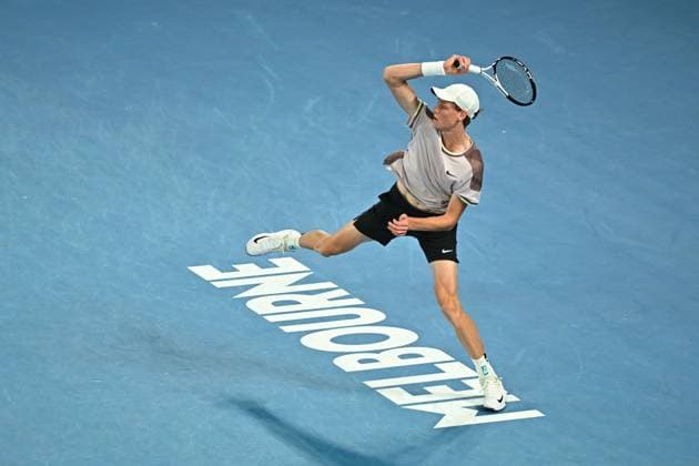 Australian Open - Melbourne Jannik Sinner (ITA) during his quarter final round match at the 2024 Australian Open at Melbourne Park in Melbourne, AUSTRALIA, on January 23, 2024. Photo by Corinne Dubreuil ABACAPRESS.COM Melbourne Australia  Copyright: xDubreuilxCorinne ABACAx