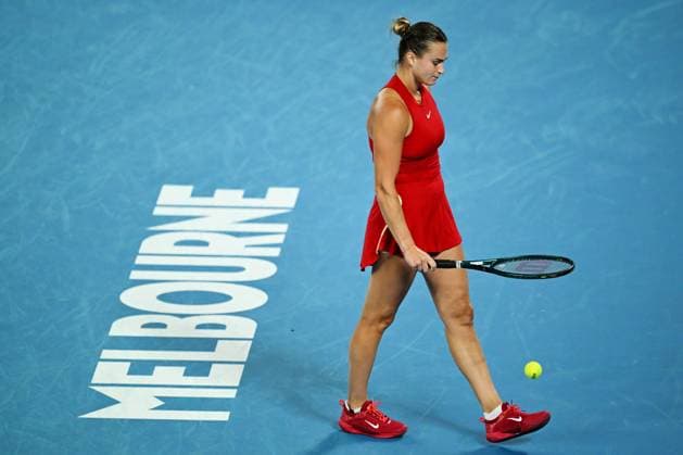 Aryna Sabalenka (BLR) during her quarter-final match Australian Open, Day Ten, Tennis, Melbourne Park, Melbourne, Australia - 23 Jan 2024  Copyright: xJamesxGourley Shutterstockx 14312084iw