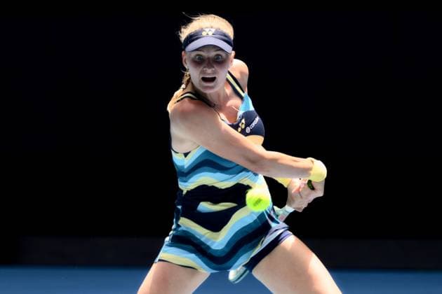 Dayana Yastremska (UKR) during her Quarter Final match Australian Open, Day Eleven, Tennis, Melbourne Park, Melbourne, Australia - 24 Jan 2024  Copyright: xJamesxGourley Shutterstockx 14312088g
