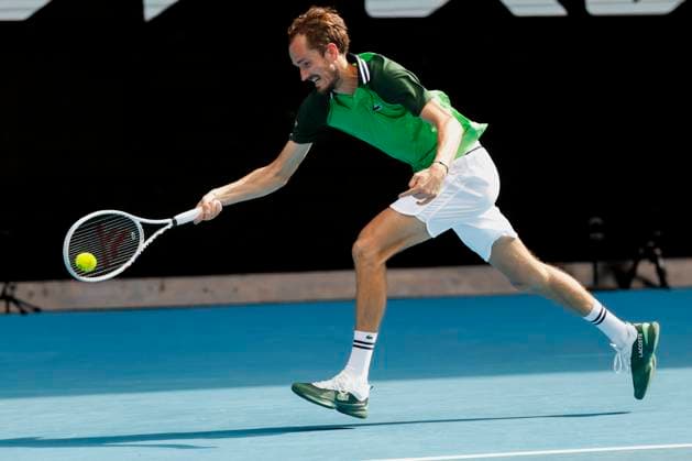Daniil Medvedev, Australian Open 2024, Melbourne Park, Melbourne, Victoria, Australia. Copyright: xJuergenxHasenkopfx