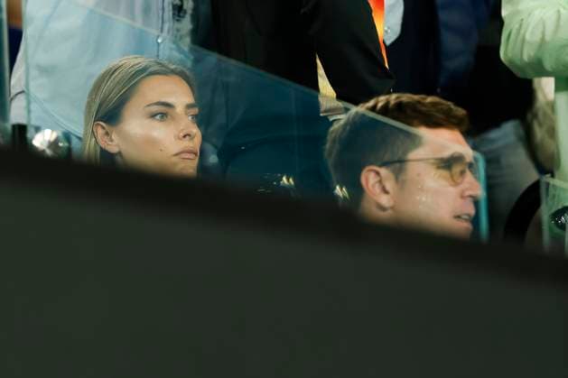 Alexander Zverev Freundin Sophia Thomalla und Bruder Mischa in der Spielerloge, Australian Open 2024, Melbourne Park, Melbourne, Victoria, Australia. Copyright: xJuergenxHasenkopfx