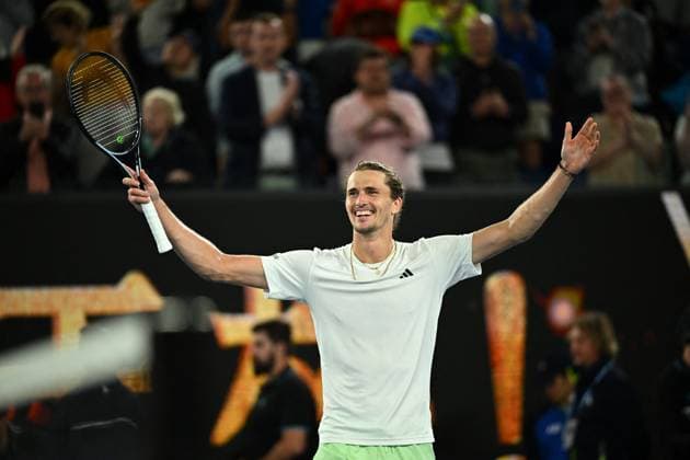 2024 Australian Open - Melbourne Alexander Zverev (GER) during his quarter final round match at the 2024 Australian Open at Melbourne Park in Melbourne, Australia, on January 24, 2024. Photo by Corinne Dubreuil ABACAPRESS.COM Melbourne Australia  Copyright: xDubreuilxCorinne ABACAx