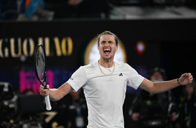 Sport Bilder des Tages 2024 Australian Open Alexander Zverev (GER)