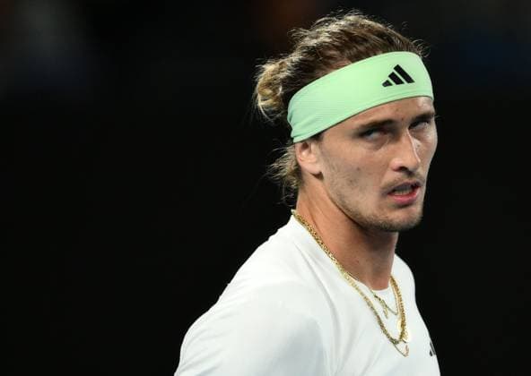 Alexander Zverev of Germany in action Australian Open, Day Eleven, Tennis, Melbourne Park, Melbourne, Australia - 24 Jan 2024  Copyright: xJamesxGourley Shutterstockx 14312088go