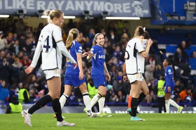 Chelsea Women v Real Madrid Women UEFA Womens Champions League Guro Reiten of Chelsea Women after winning the UEFA Womens Champions League Group D match at Stamford Bridge, London Copyright: xChrisxMyattx FIL-19555-0053 UK Newspapers OUT