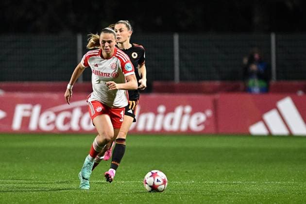 Klara Buhl of FC Bayern Munchen during the Women Champions League match between AS Roma and FC Bayern Munchen at Stadio Tre Fontane on January 24, 2024 in Rome, Italy.  Copyright: xGennaroxMasi IPAxSportx xipa-agex xx IPA_42933687 IPA_Agency_IPA42933687