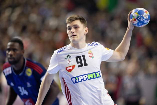 Handball I Herren I Euro 2024 I Hauptrunde I Gruppe 1 I Frankreich - Ungarn I 24.01.2024 Bence Imre (91, Ungarn) Köln Lanxess Arena NRW Deutschland Copyright: xLobeca PatrickxSuephkex