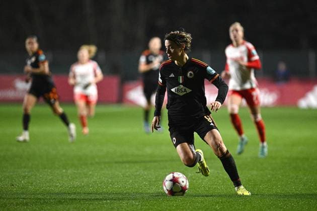 UEFA Champions League Women football match - AS Roma vs FC Bayern Munchen Valentina Giacinti of during the Women Champions League match between AS Roma and FC Bayern Munchen at Stadio Tre Fontane on January 24, 2024 in Rome, Italy. Rome Italy  Copyright: xIPAxSport ABACAx