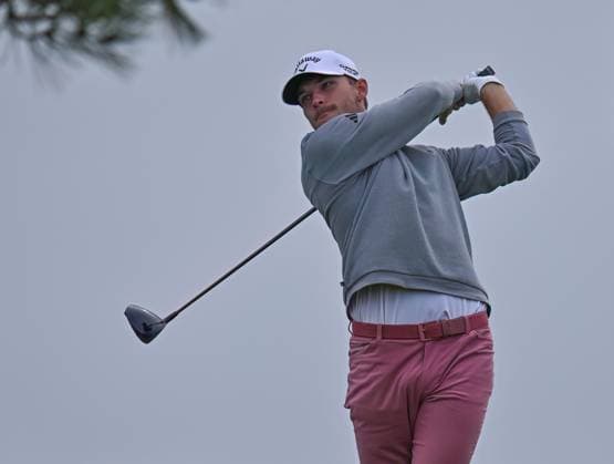 January 24, 2024: Nicolai Hojgaard tees off on the 6th hole during the first round of the Farmers Insurance Open at Torrey Pines South in San Diego, California. CSM San Diego USA - ZUMAc04_ 20240124_zma_c04_078 Copyright: xJustinxFinex