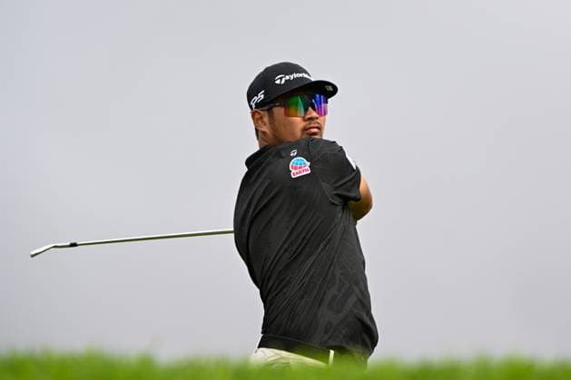 LA JOLLA, CA - JANUARY 24: Ryo Hisatsune (JPN) watches his tee shot on 8 during Rd1 of the Farmers Insurance Open at Torrey Pines Golf Course in La Jolla, California. (Photo by Ken Murray Icon Sportswire) GOLF: JAN 24 PGA, Golf Herren Farmers Insurance Open EDITORIAL USE ONLY Icon2401240751