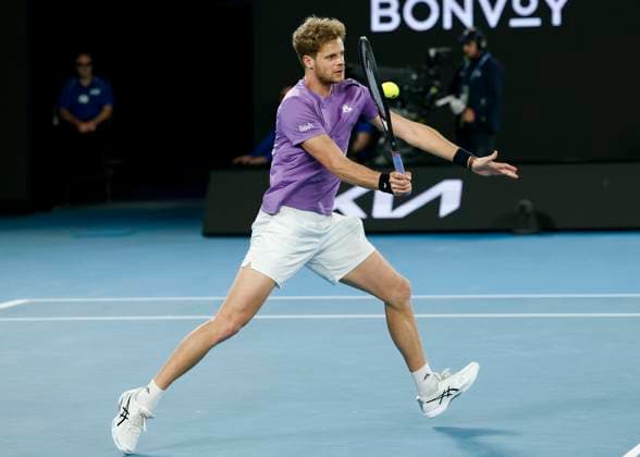 Yannick Hanfmann Dominik Koepfer, Herren Doppel, Australian Open 2023, Melbourne Park, Melbourne, Victoria, Australia. Copyright: xJuergenxHasenkopfx