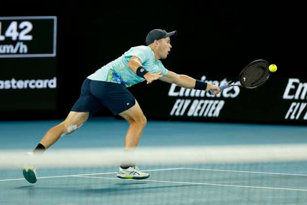 Yannick Hanfmann Dominik Koepfer, Herren Doppel, Australian Open 2023, Melbourne Park, Melbourne, Victoria, Australia. Copyright: xJuergenxHasenkopfx