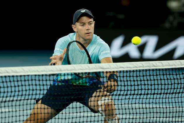 Yannick Hanfmann Dominik Koepfer, Herren Doppel, Australian Open 2023, Melbourne Park, Melbourne, Victoria, Australia. Copyright: xJuergenxHasenkopfx